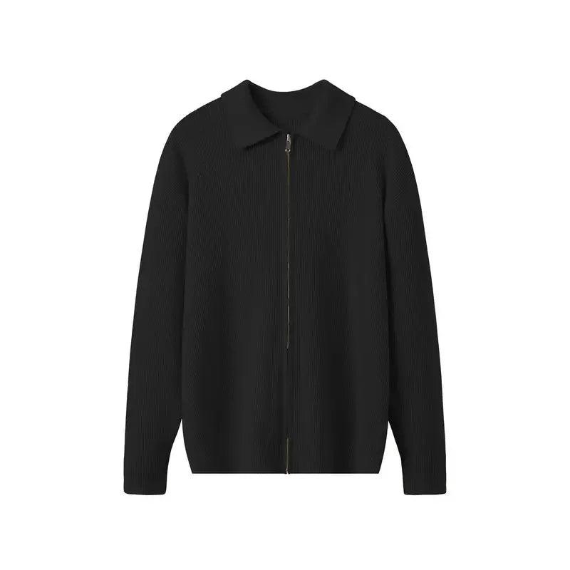 100% Premium Wool zip-sweater