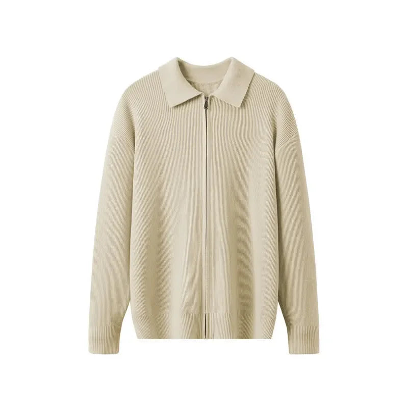 100% Premium Wool zip-sweater